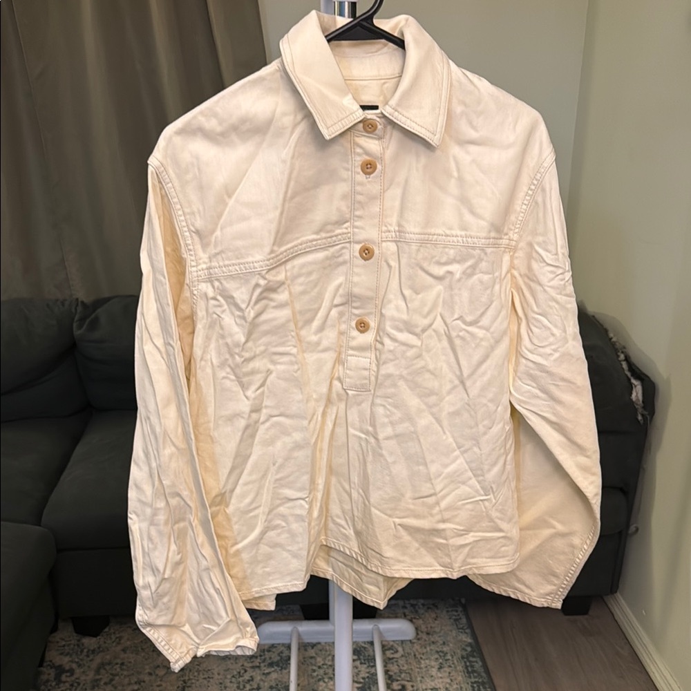 rag & bone Cream Button-Up Shirt